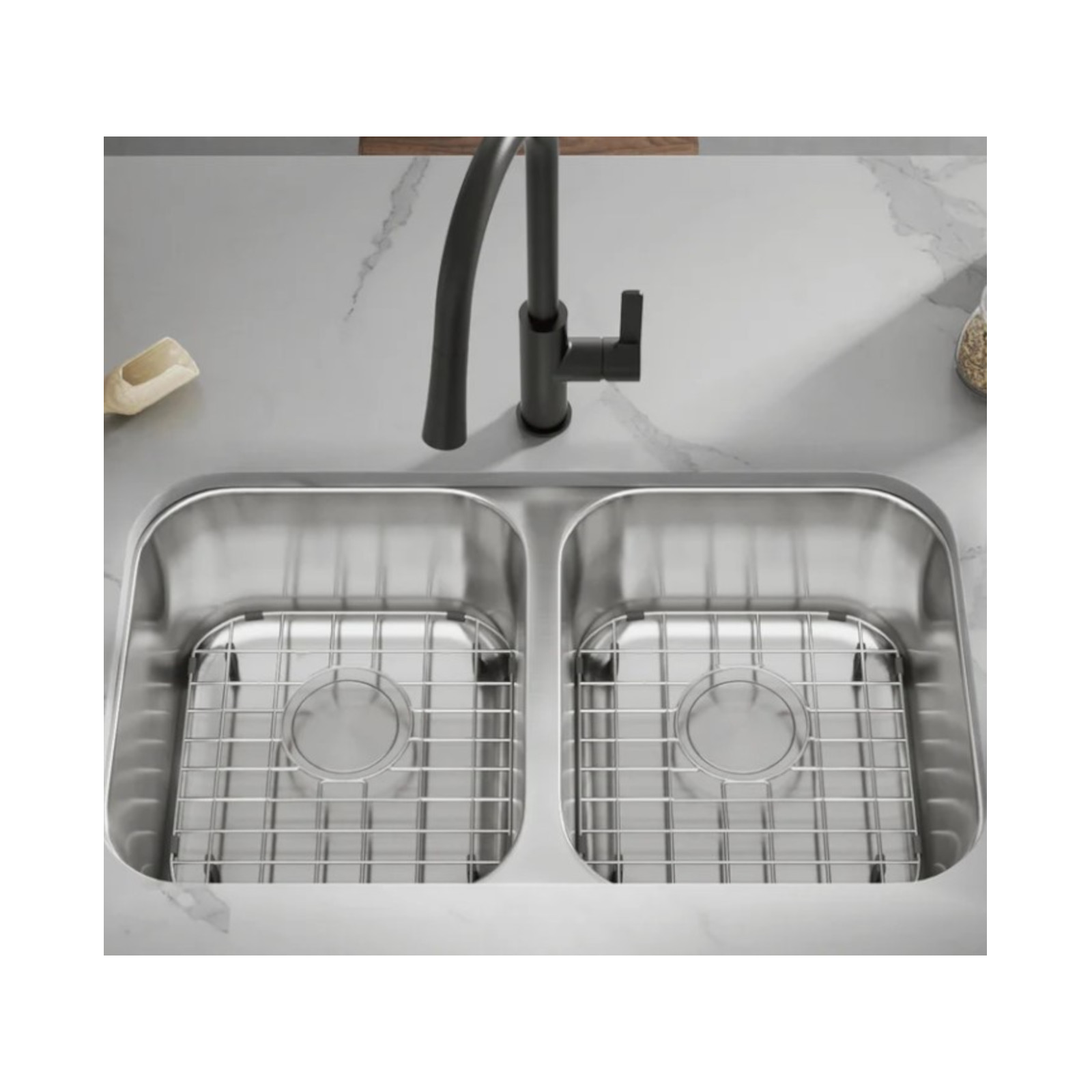 Allora Double Bowl Kitchen Sink