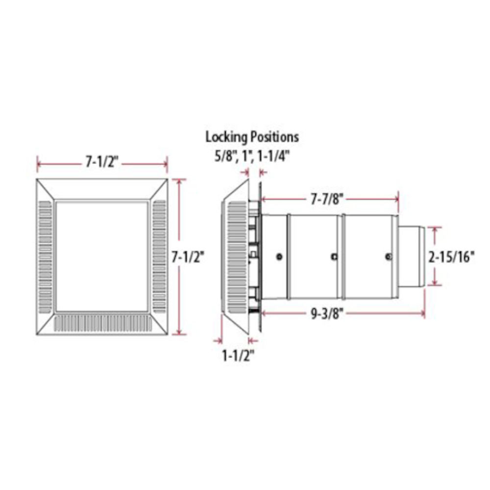 Ventilateur Séchoir D'échappement Vert Mid America – Pour Mur