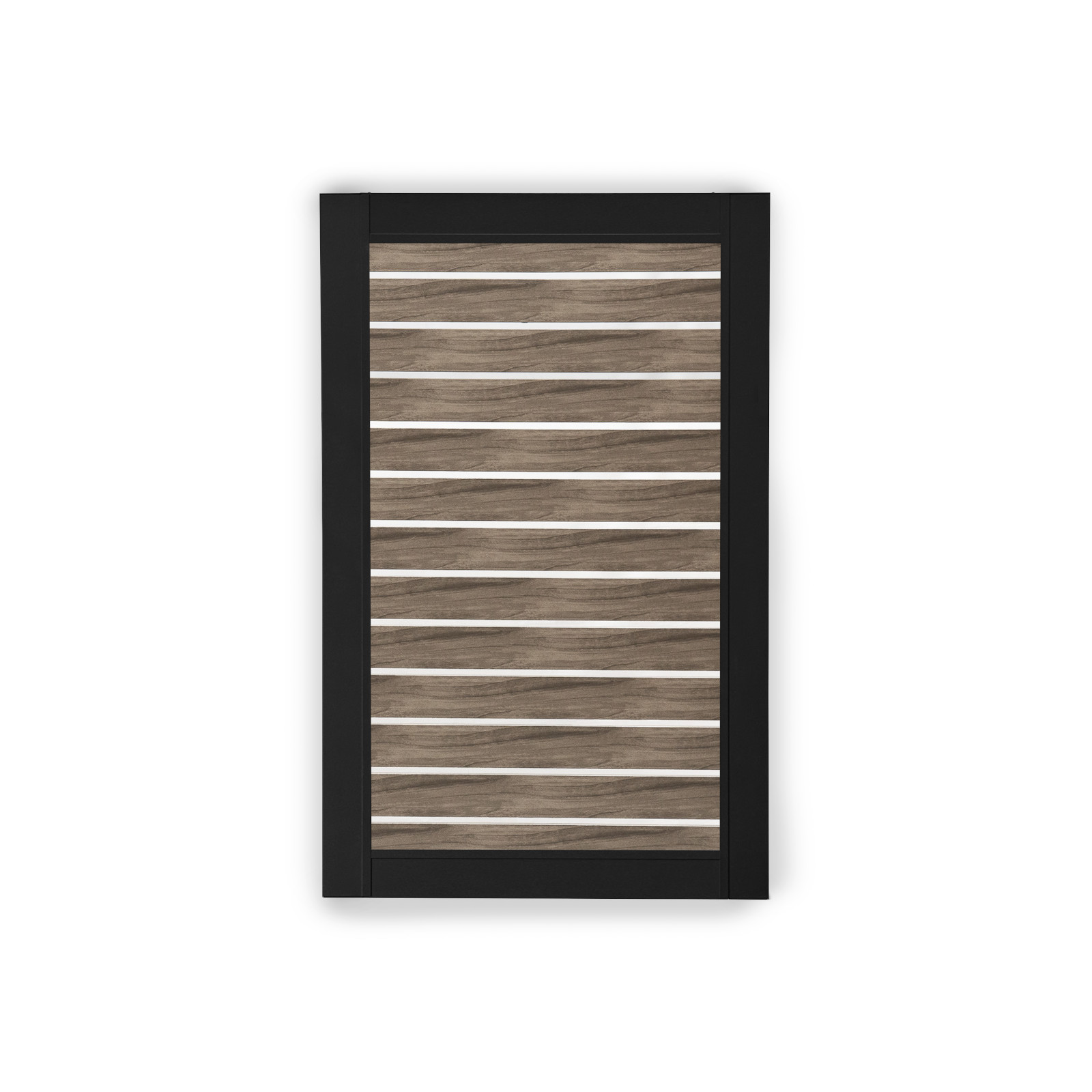 PrimeAlux Horizontal Semi Privacy Fence Gate - 4 foot High