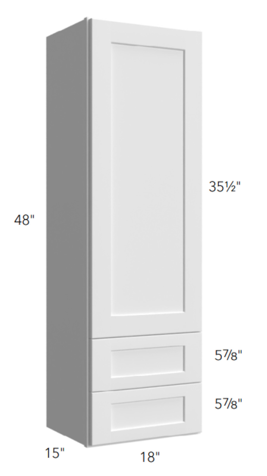 Fabuwood Allure Galaxy Truffle - Wall Cabinet With Drawers
