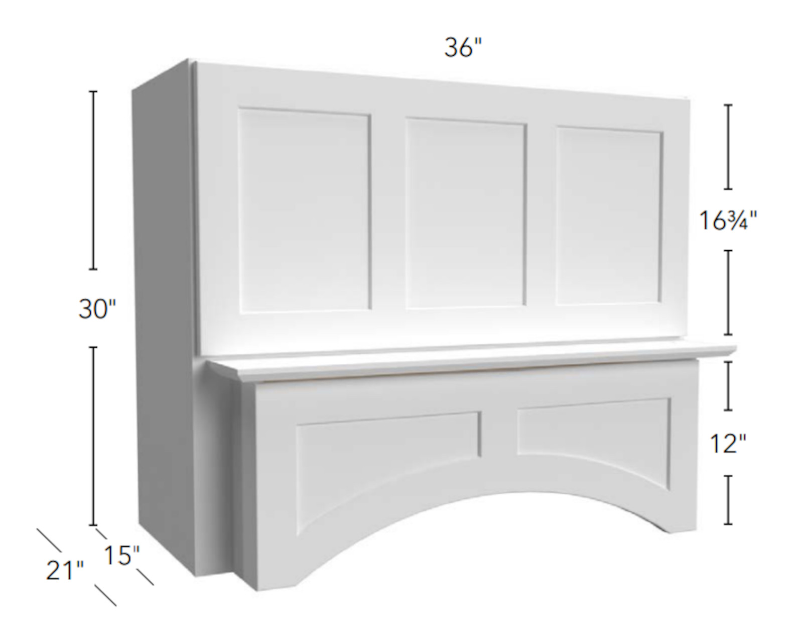 Fabuwood Allure Galaxy Truffle - Arched Hood