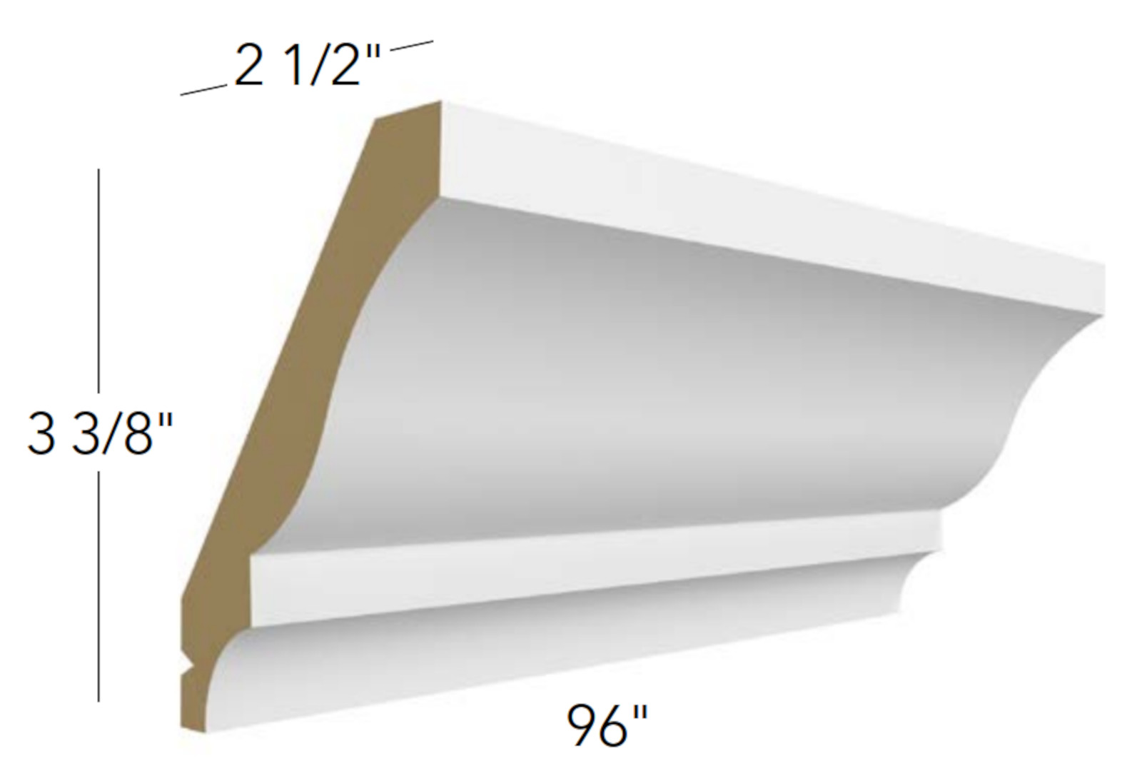 Fabuwood Galaxy Truffle Large Crown Molding