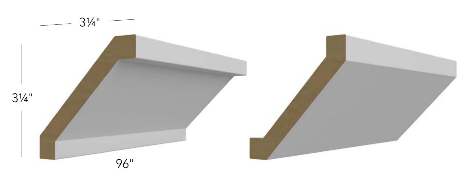 Fabuwood Galaxy Truffle Shaker Crown Molding