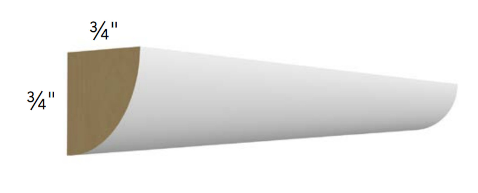 Fabuwood Galaxy Truffle Quarter Round Molding