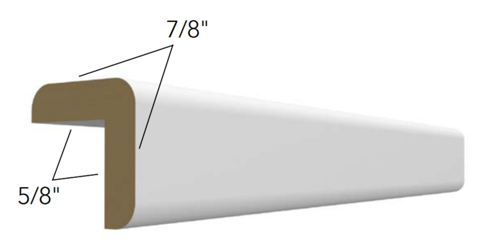 Fabuwood Galaxy Truffle Outside Corner Molding