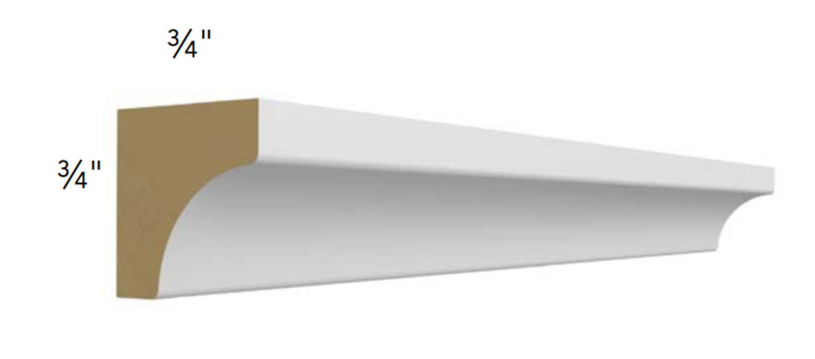 Fabuwood Galaxy Truffle Inside Corner Molding