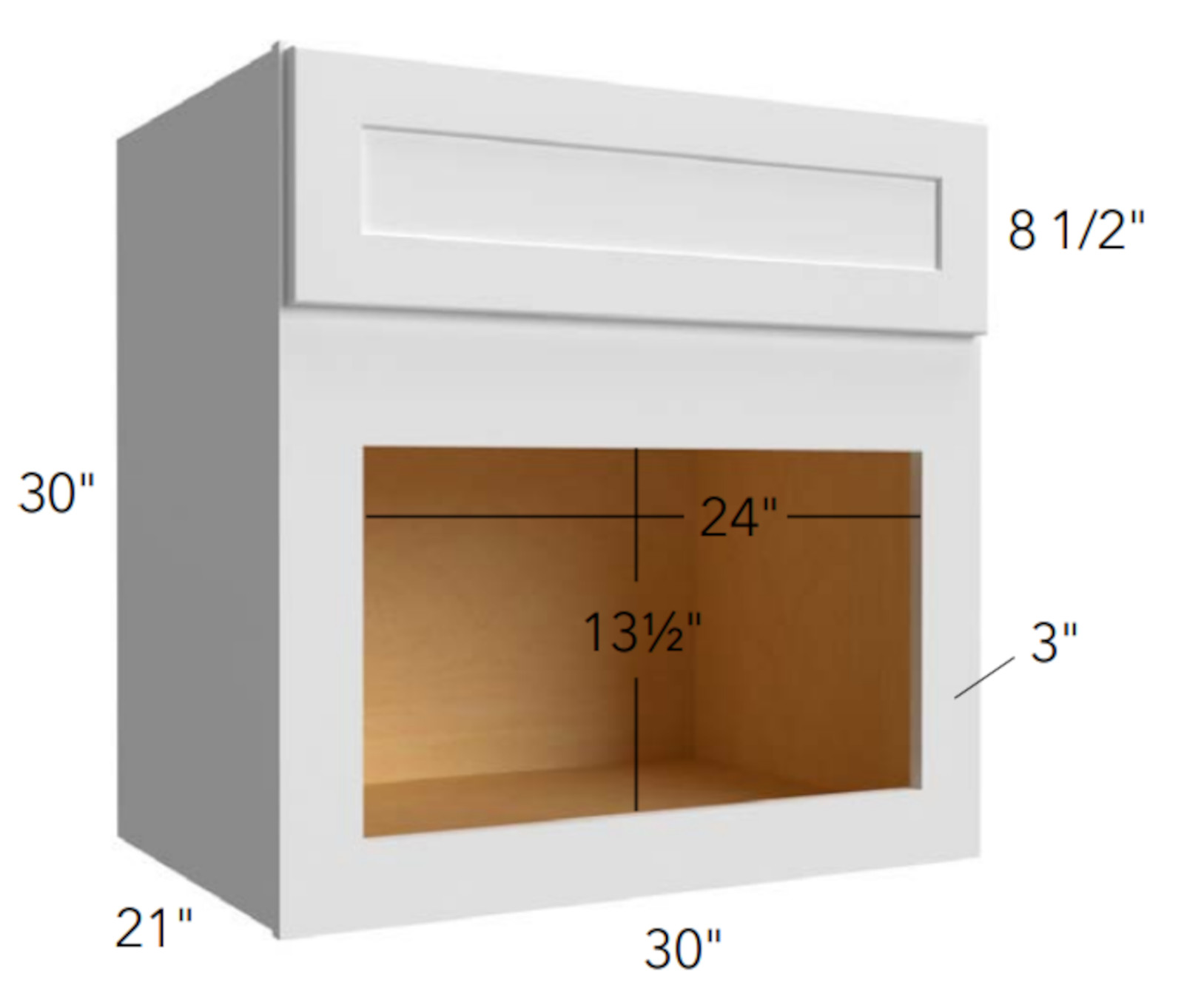 Fabuwood Allure Galaxy Biscuit - Microwave Wall Cabinets