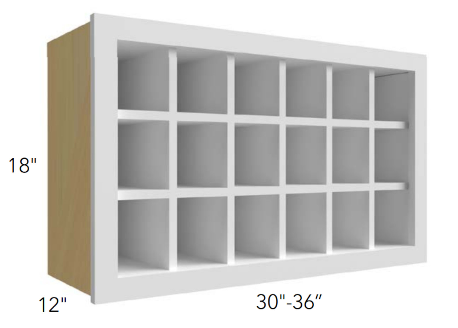 Fabuwood Allure Galaxy Biscuit - Wine Rack Cabinet