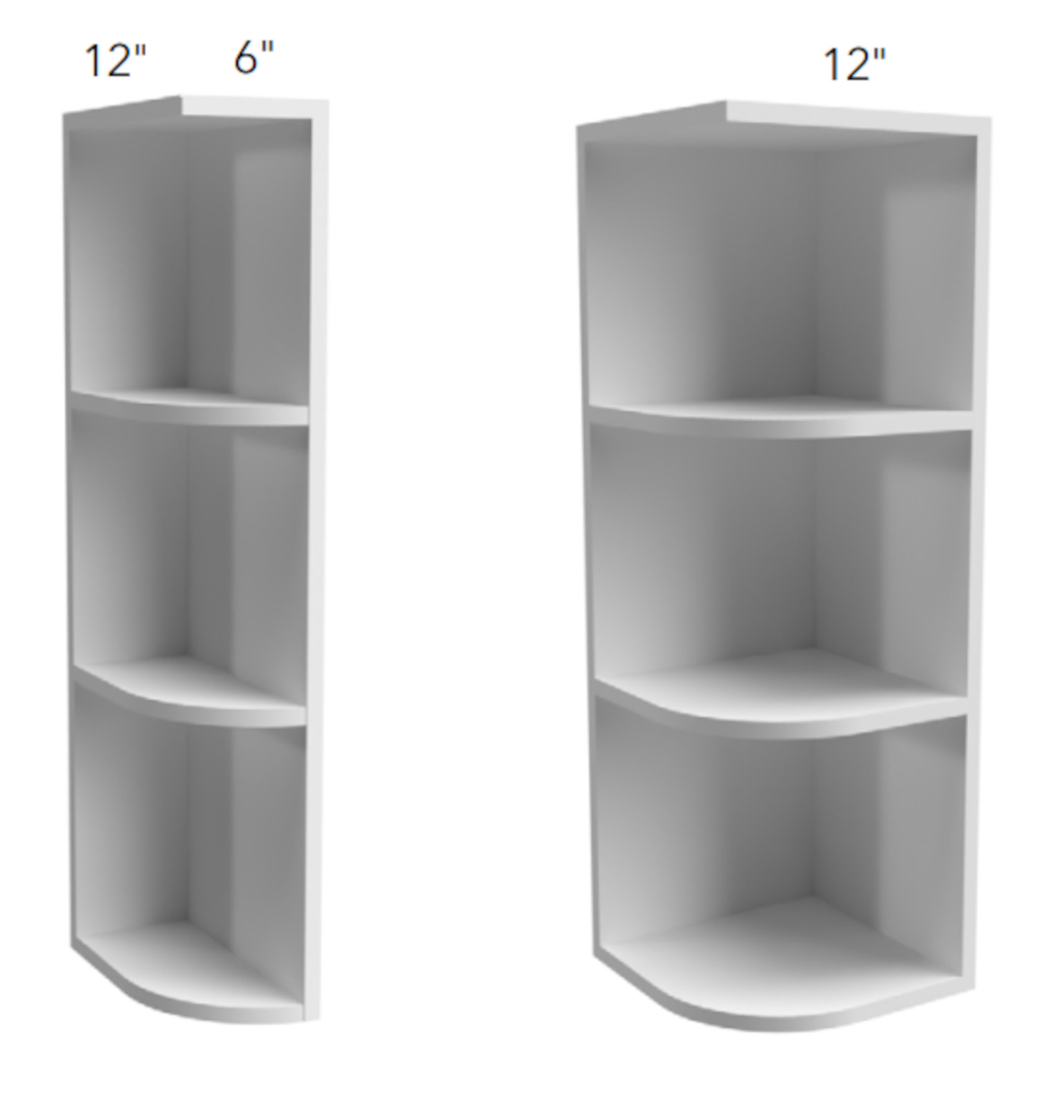 Fabuwood Allure Galaxy Forest Green - Open End Wall Cabinets