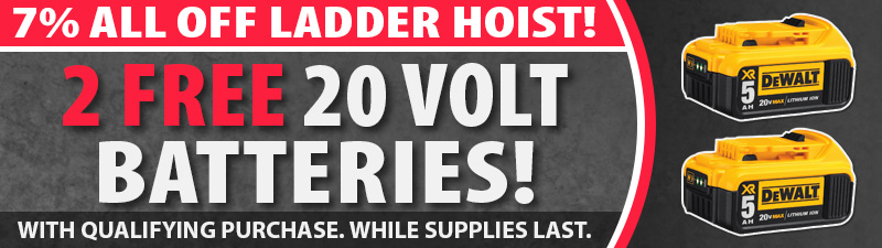 TranzVolt Ladder Hoist Promotions