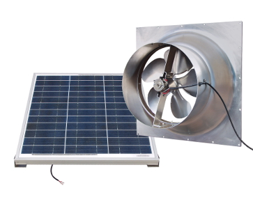 Natural Light Solar Attic Fan 25-Year Warranty