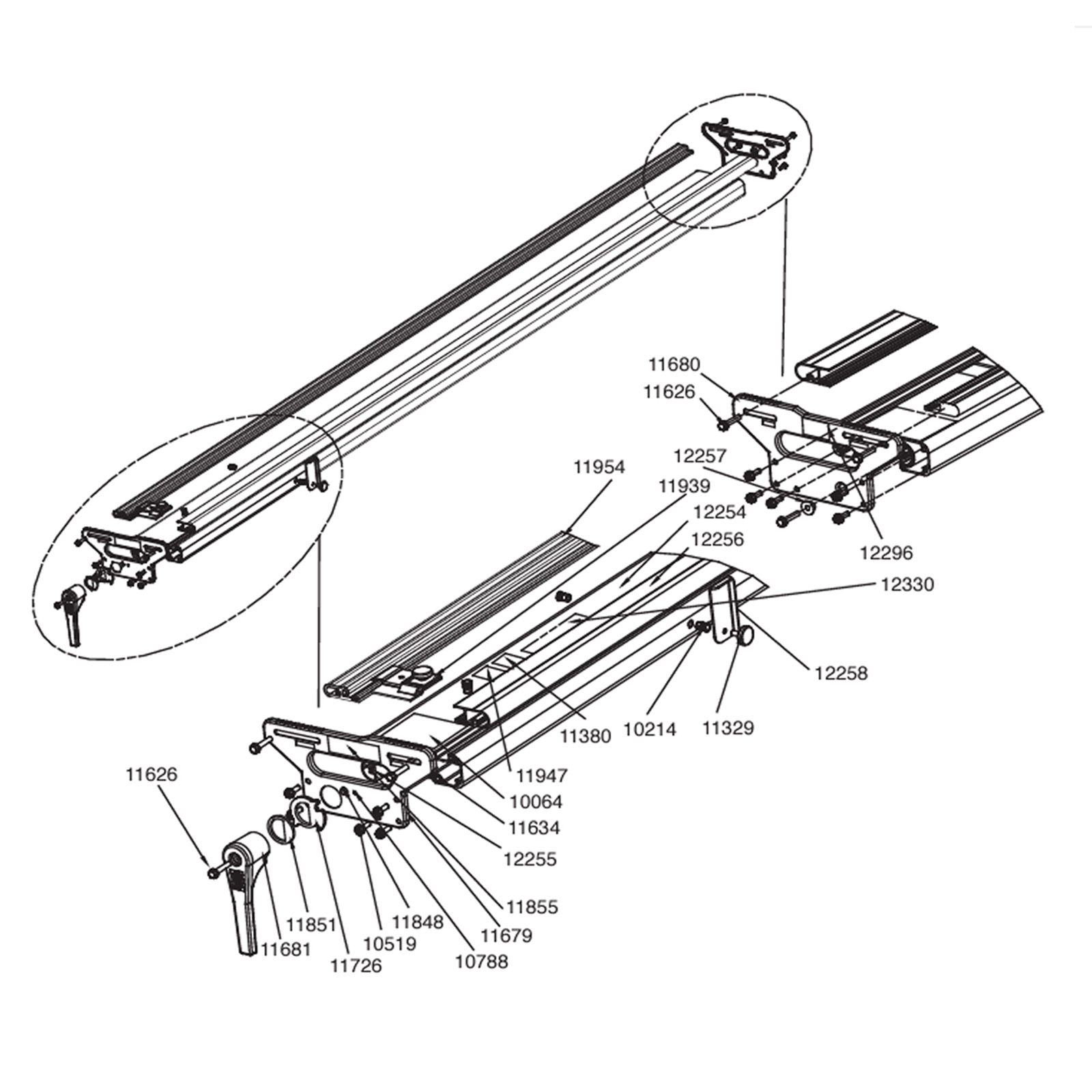 Tapco MaxTrax Saw Table Replacement Parts