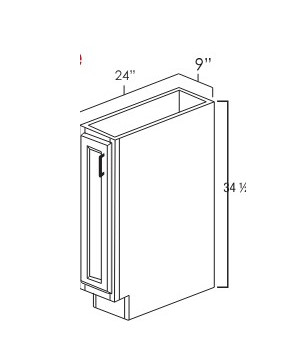 Everview Ready To Assemble White Shaker Base Cabinet 1 Door