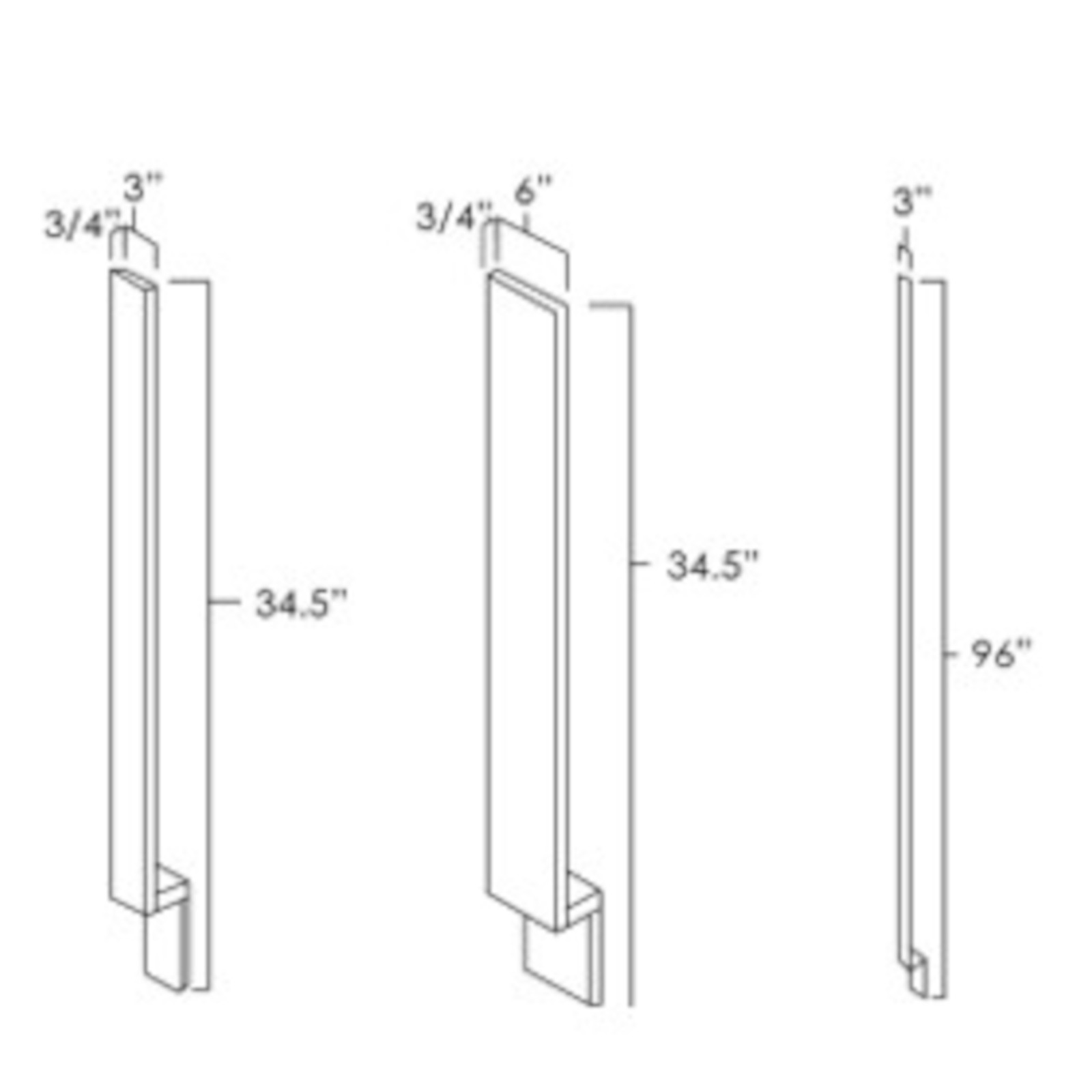 Everview Ready To Assemble White Shaker Base Filler