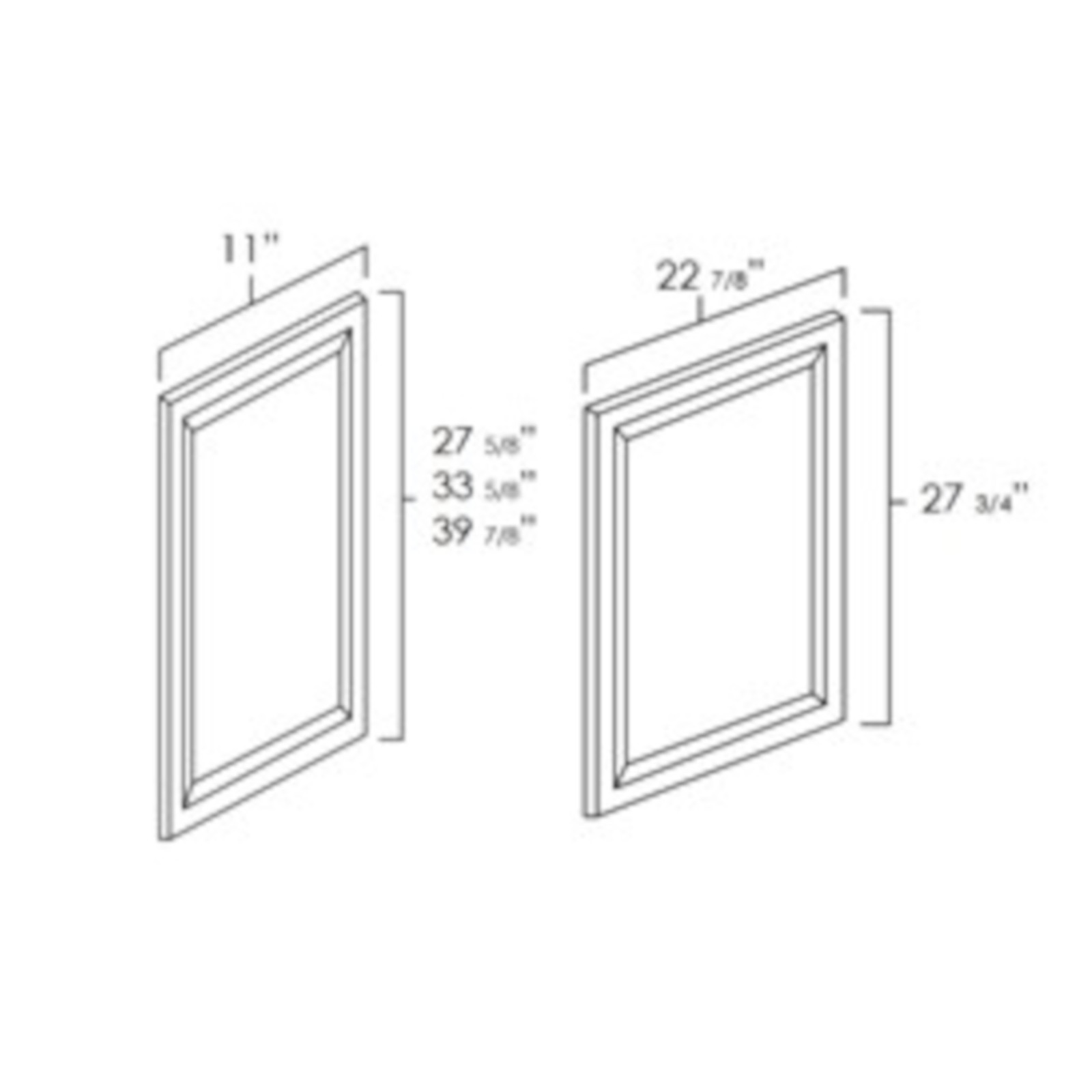 Everview Ready To Assemble White Shaker Decorative Panel