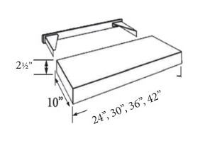 Everview Ready To Assemble White Shaker Finished Floating Shelf