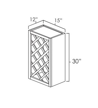 Everview Ready To Assemble White Shaker Wall Lattice Wine Rack