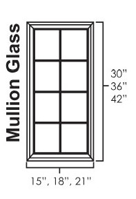 Everview Ready To Assemble White Shaker Mullion Glass Door