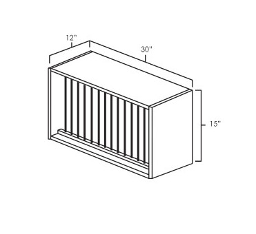 Everview Ready To Assemble White Shaker Wall Plate Rack