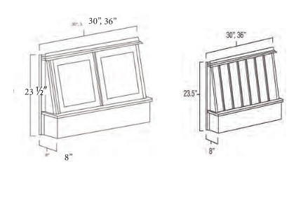 Everview Ready To Assemble White Shaker Range Hood Front