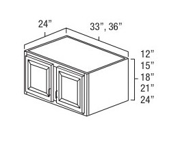 Everview Ready To Assemble White Shaker Refrigerator Wall Cabinet 2 Door