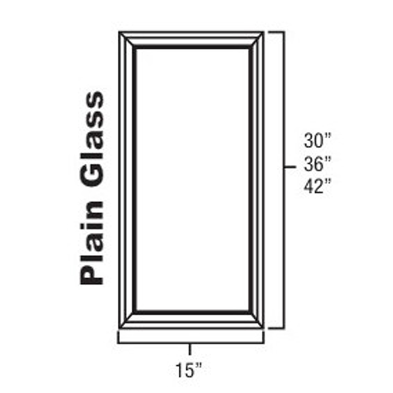 Everview Ready To Assemble Westpoint Grey Single Plain Glass Door