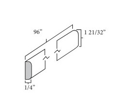 Everview Ready To Assemble Platinum Shaker Batten Moulding