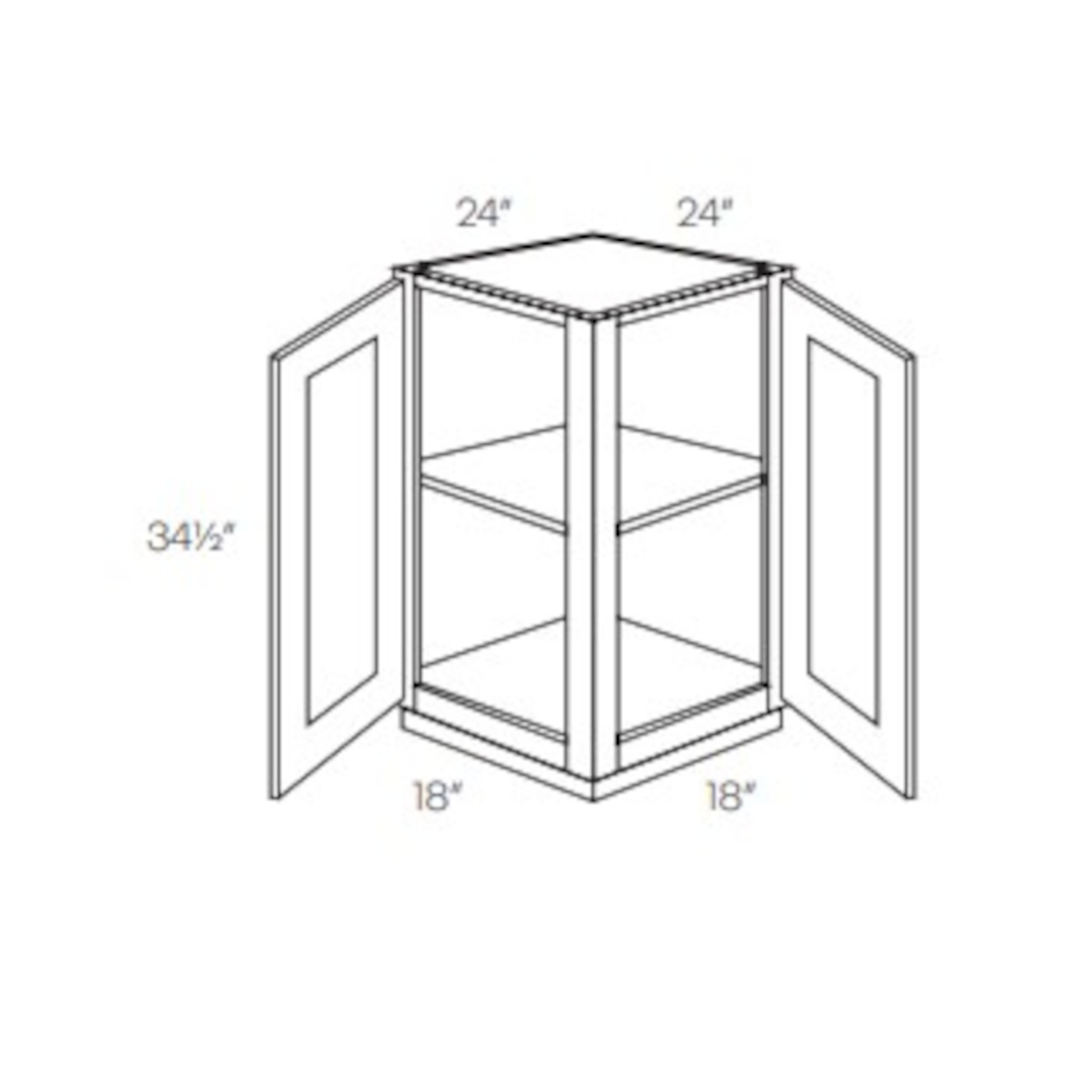 LUXOR WHITE - BASE END CABINET