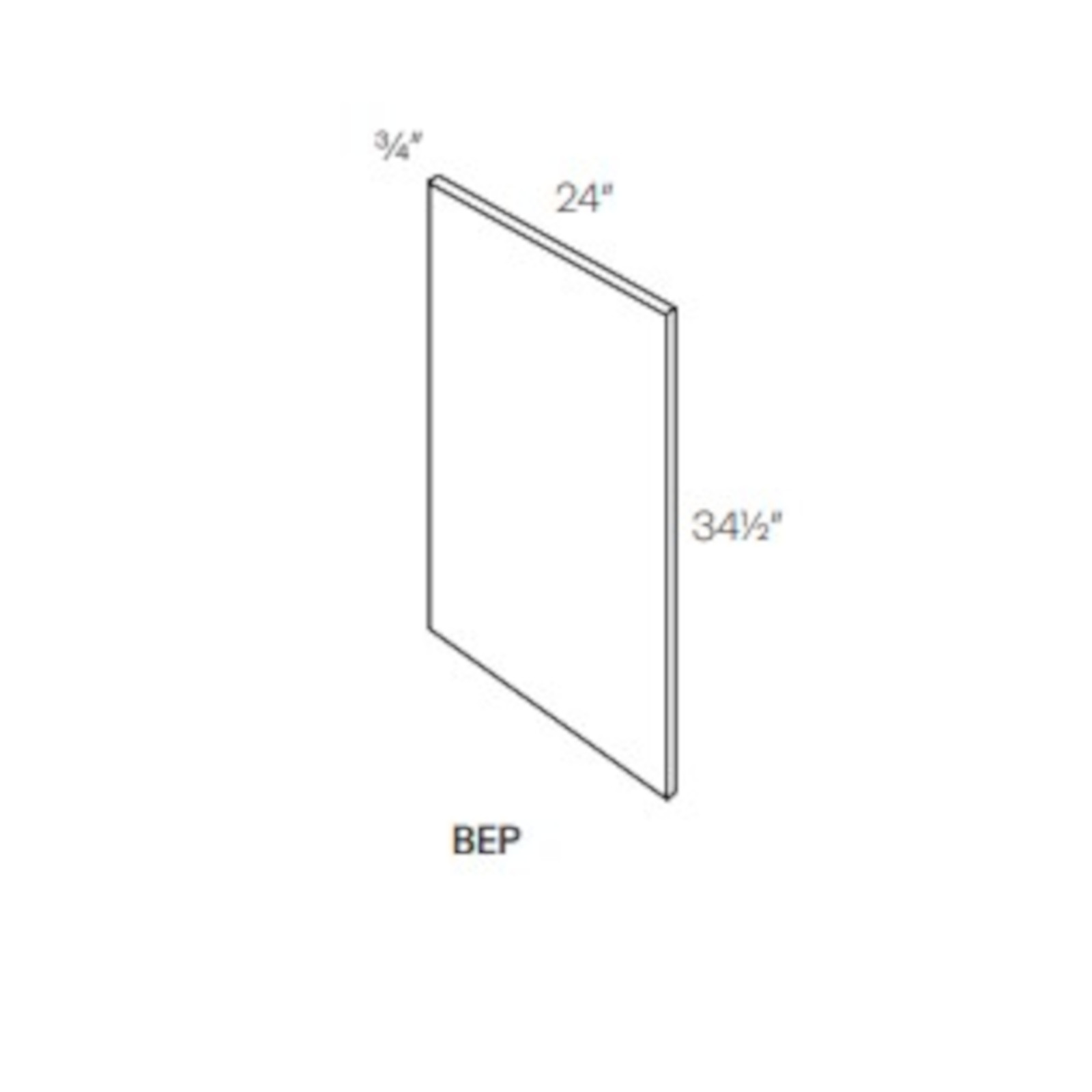 LUXOR ESPRESSO - BASE END PANEL