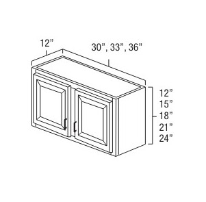 Everview RTA Summit White Shaker - Wall Cabinet - Bridge