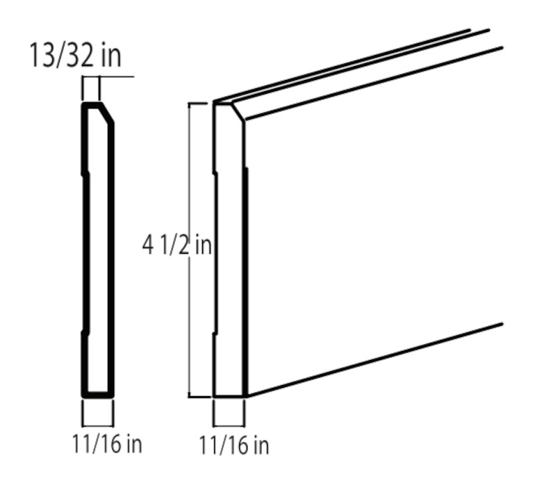 Everview Ready To Assemble Florence Sage Decorative Base Moulding