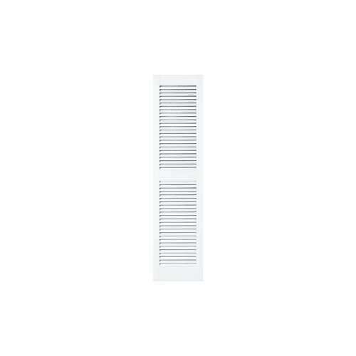 Mid America Custom 16-1/2 Inch Straight Top Open Louver Vinyl Shutters (1 Pair)