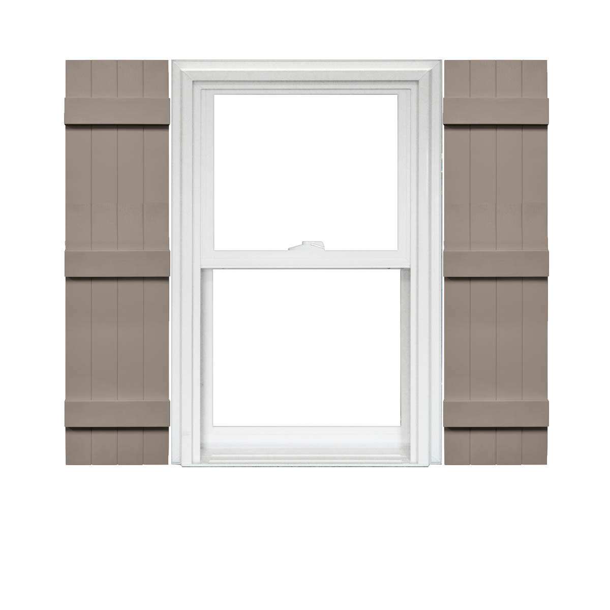 Mid America 4 Board and Batten Joined Vinyl Shutters 14 Inch Width (1 Pair) - Picture 4 of 10
