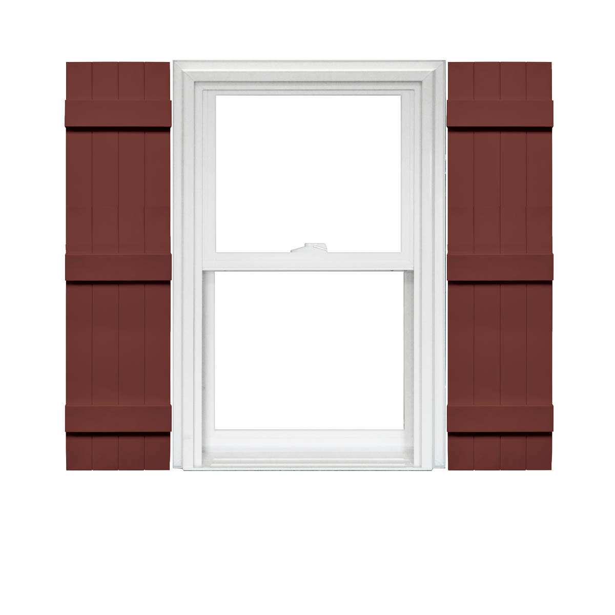 Mid America 4 Board and Batten Joined Vinyl Shutters 14 Inch Width (1 Pair) - Picture 5 of 10