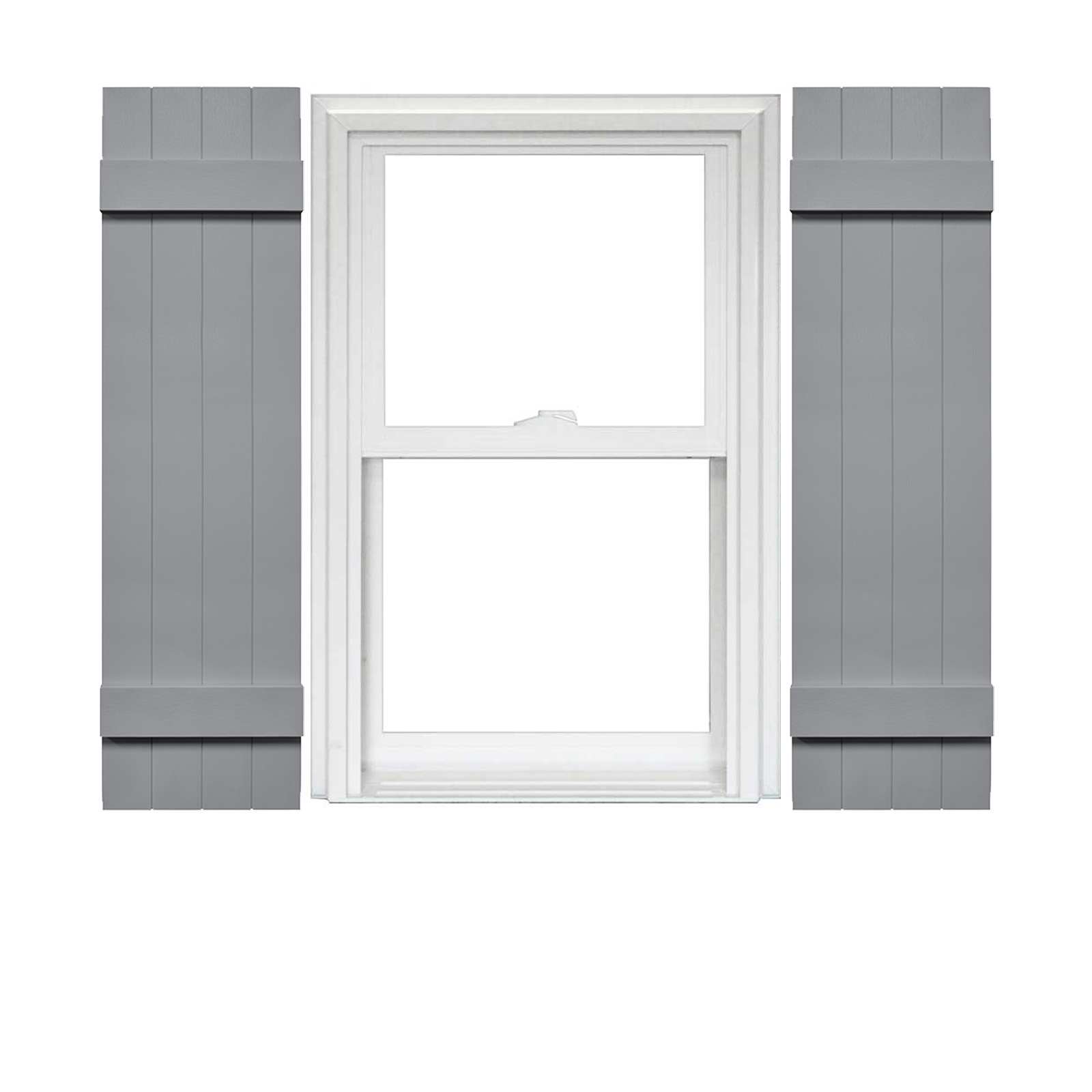 Mid America 4 Board and Batten Joined Vinyl Shutters 14 Inch Width (1 Pair) - Picture 9 of 10