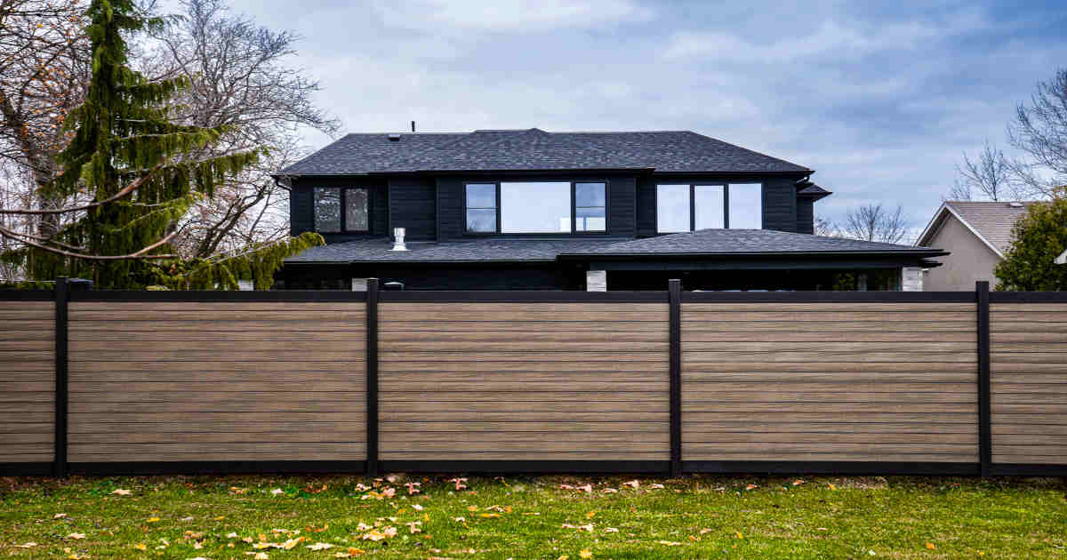 Fence with a house