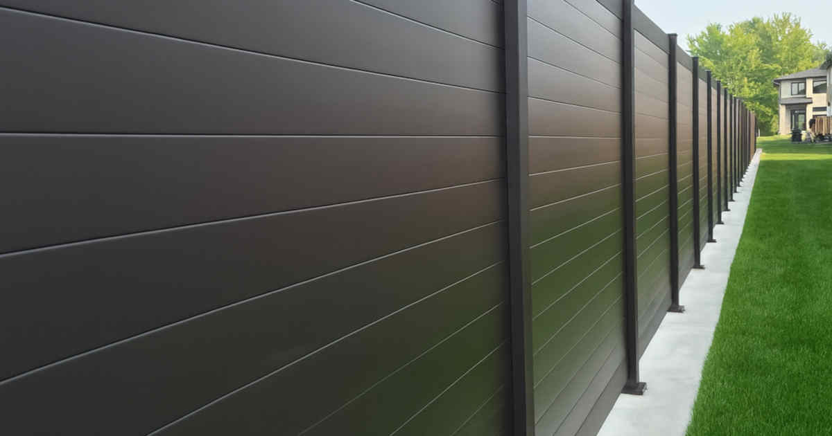 Grey Privacy fence
