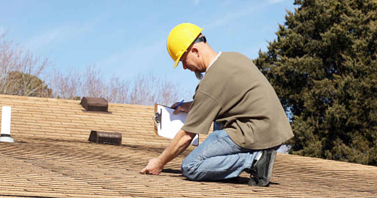 Inspecting a roof