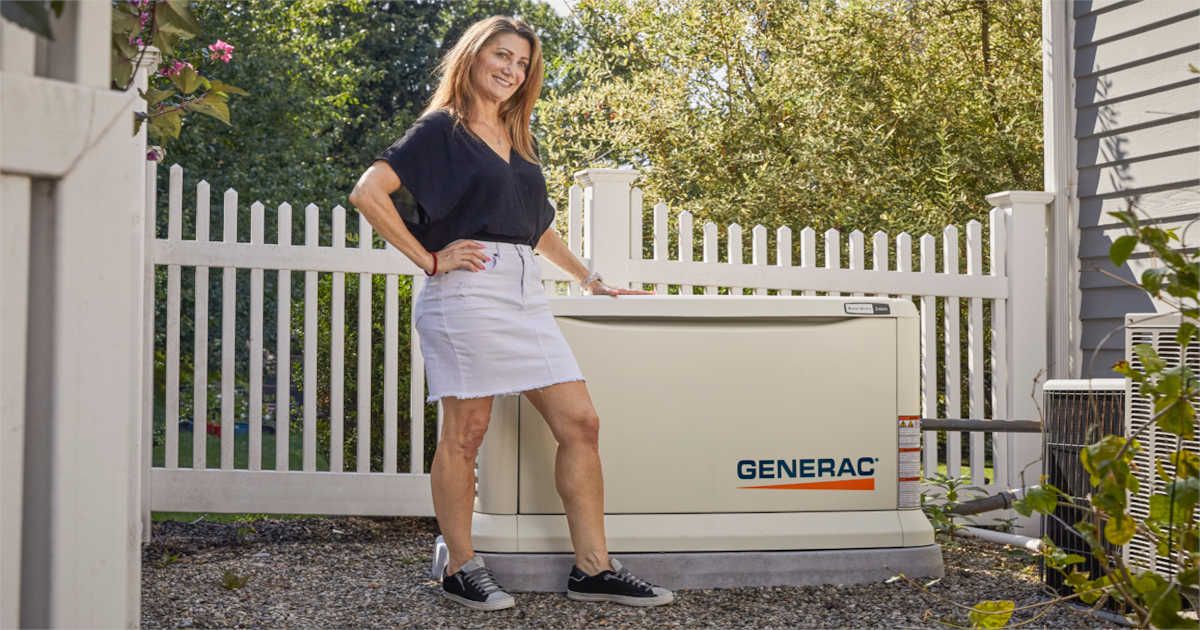 woman by Generac 22kW