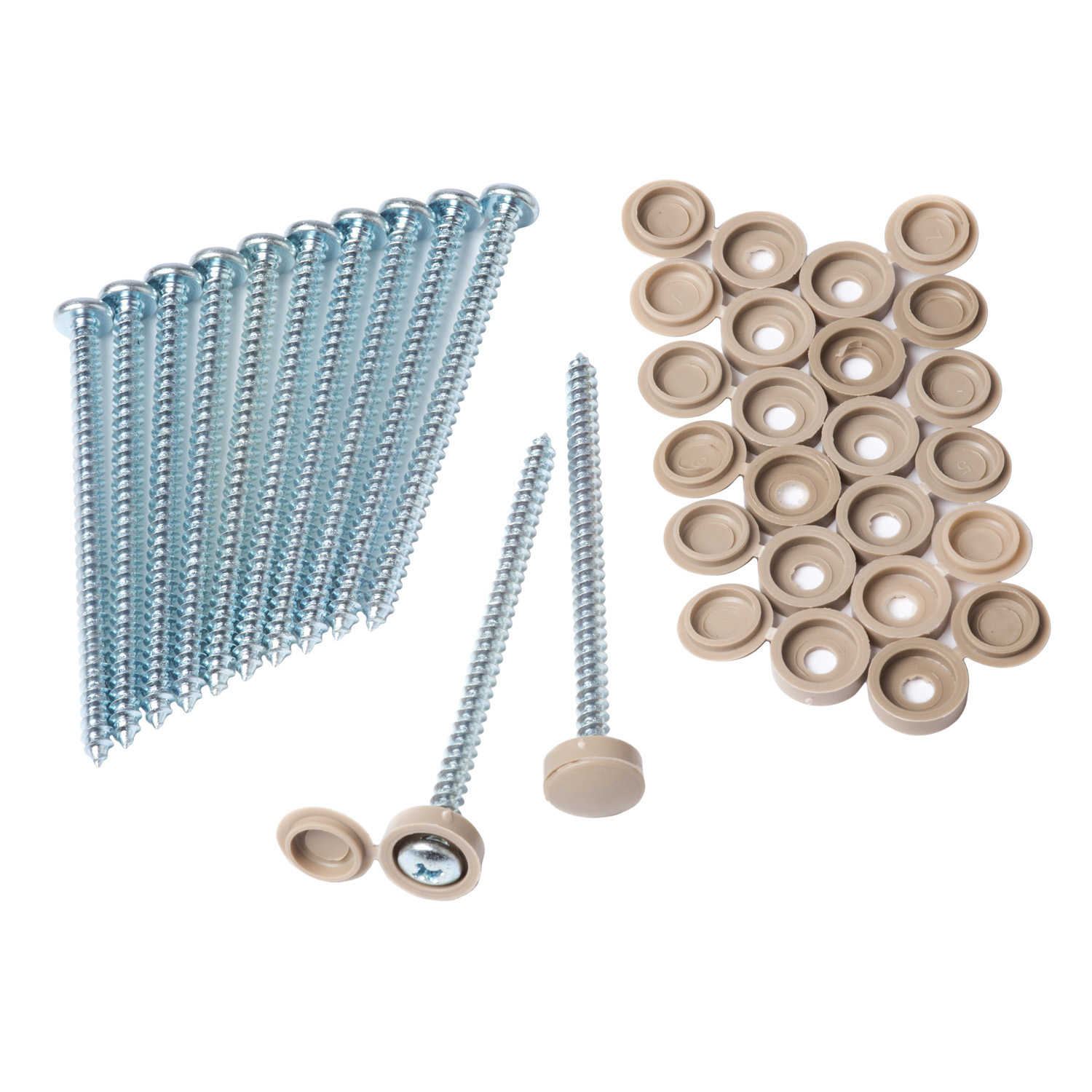 Homeside Vinyl Shutter Screws & Caps